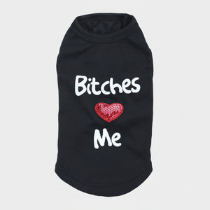Pet Supplies Dog Clothing – “Bitches Love My Pet” Vest