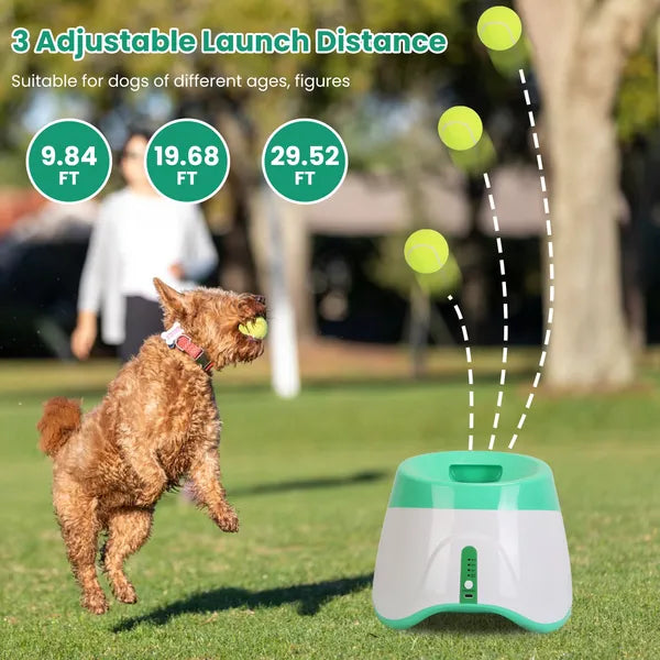 Automatic Dog Ball Launcher – Interactive Fetch Machine with 6 Balls