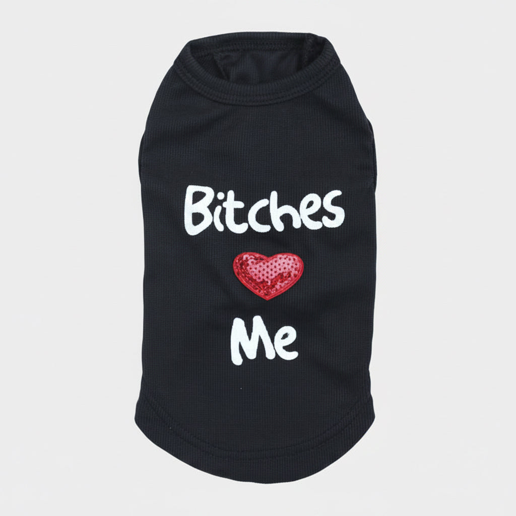 Pet Supplies Dog Clothing – “Bitches Love My Pet” Vest