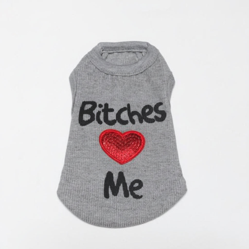 Pet Supplies Dog Clothing – “Bitches Love My Pet” Vest