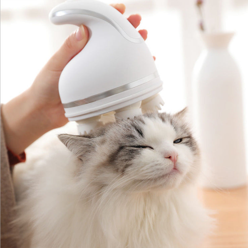 Electric Pet Head Massager – Soothing Scalp & Grooming Tool