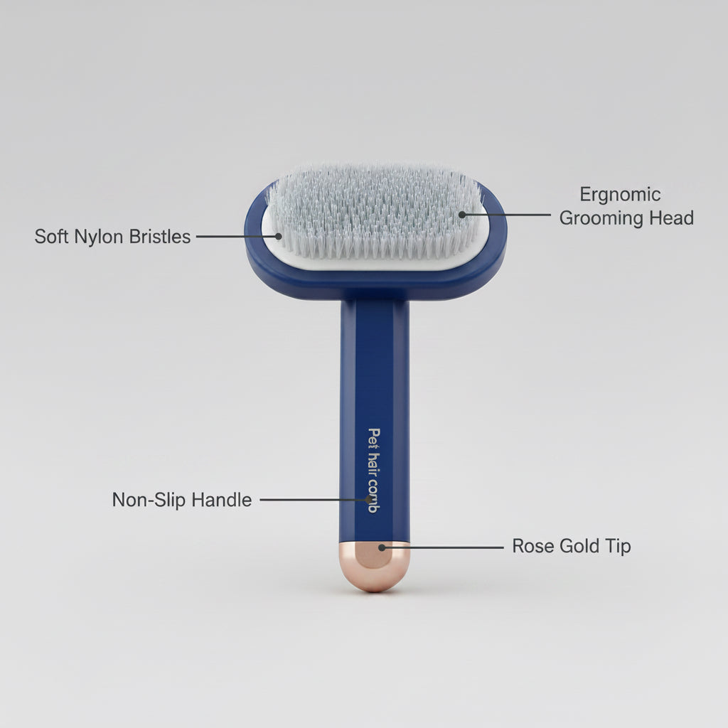 Self-Cleaning Deshedding Brush for Cats & Dogs