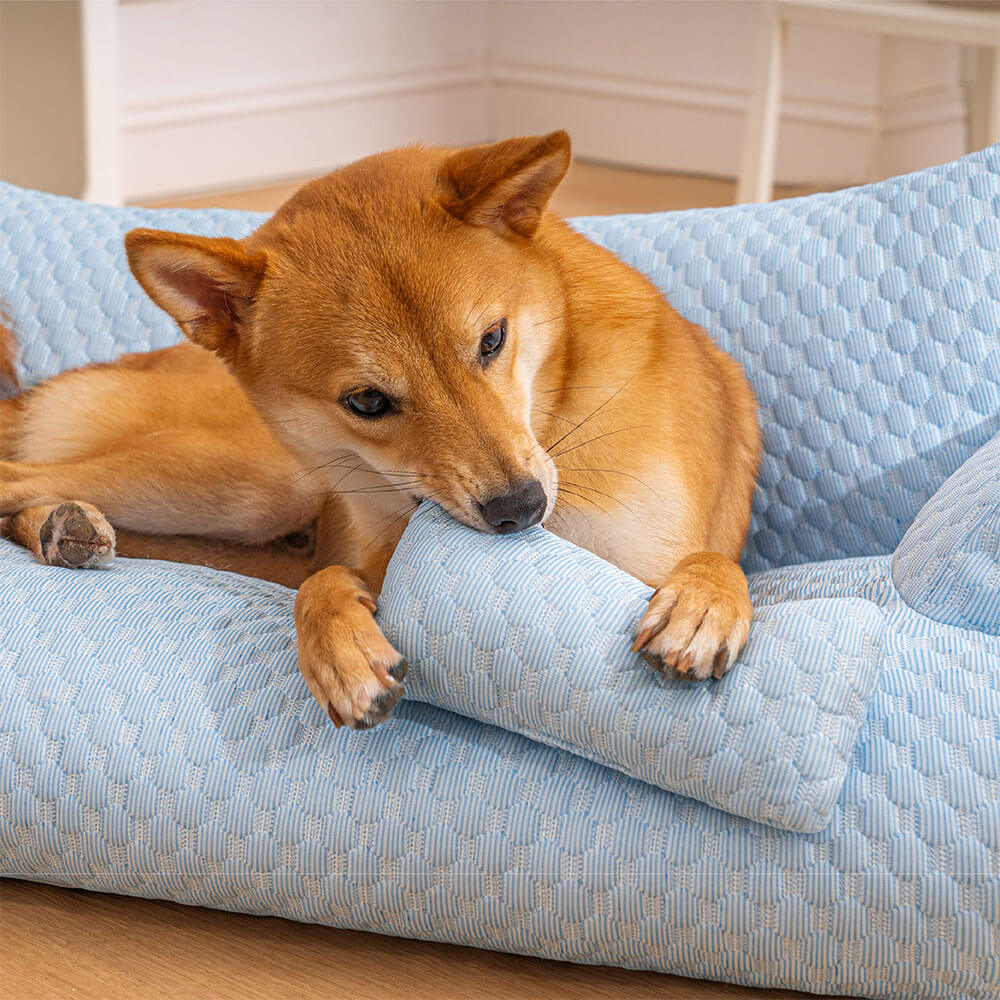 Orthopedic Dog Sofa Bed – Washable & Cooling