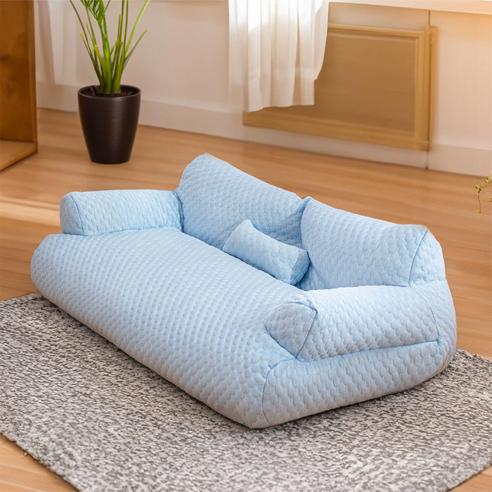 Orthopedic Dog Sofa Bed – Washable & Cooling