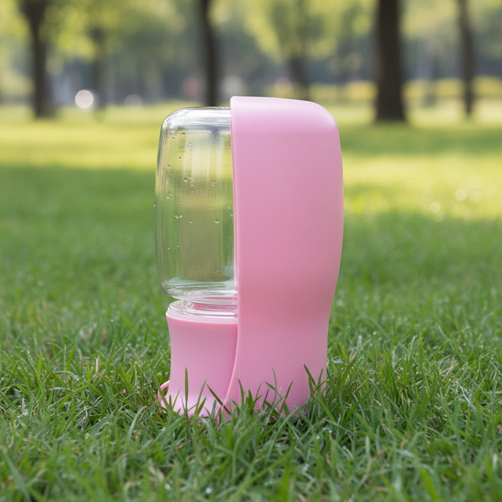 Portable Dog Water Bottle – Foldable Leak-Proof Travel Dispenser