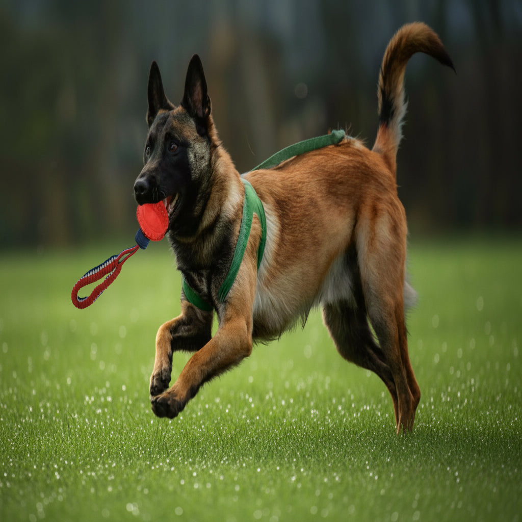 Dog Chew Ball with Rope – Durable Interactive Fetch Toy