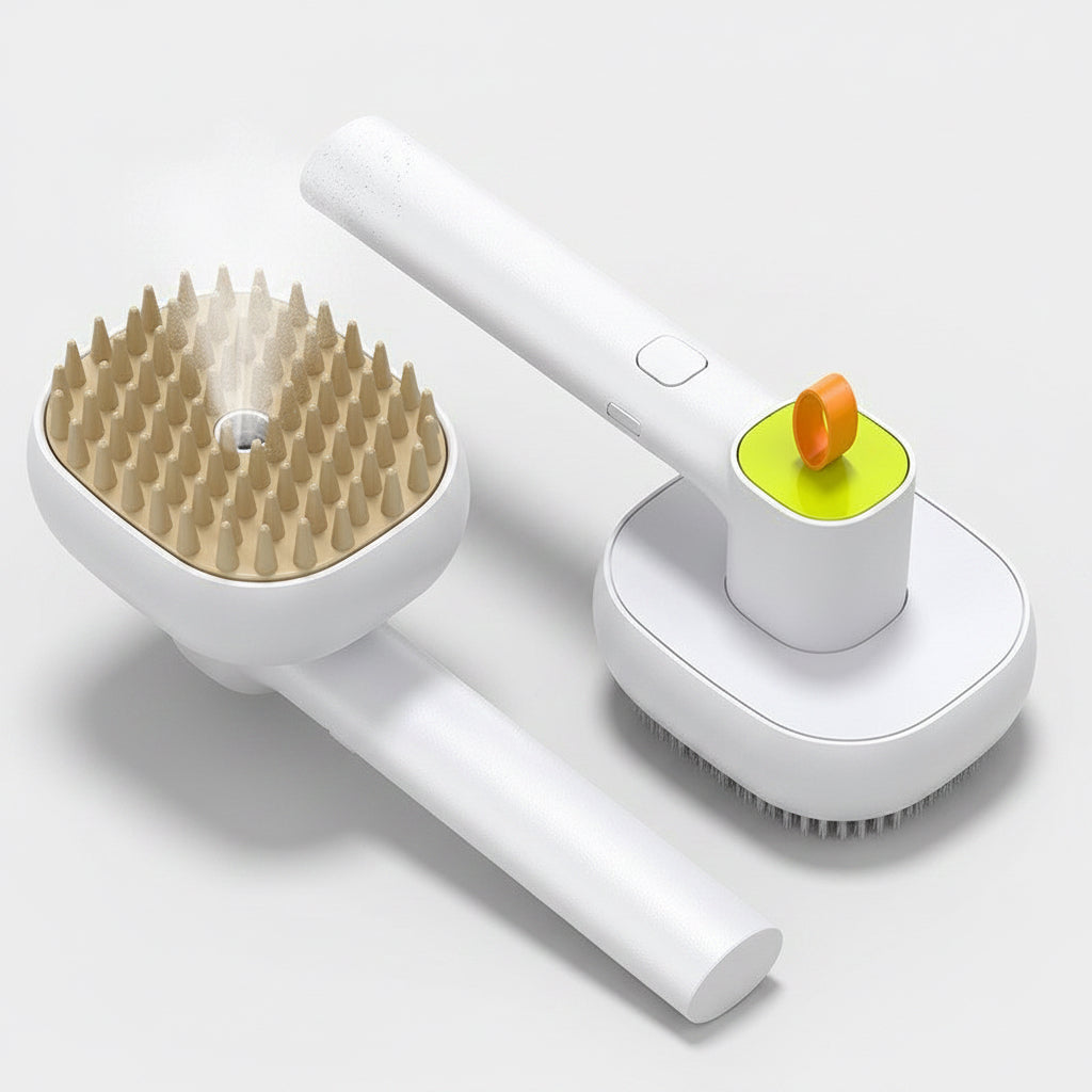 3-in-1 Electric Pet Spray Comb – Soft Teeth Massage Brush for Cats & Dogs