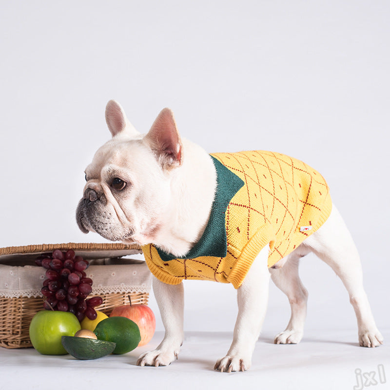 Japanese-Style Striped Dog Sweater – Soft Cotton Knit