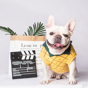 Japanese-Style Striped Dog Sweater – Soft Cotton Knit